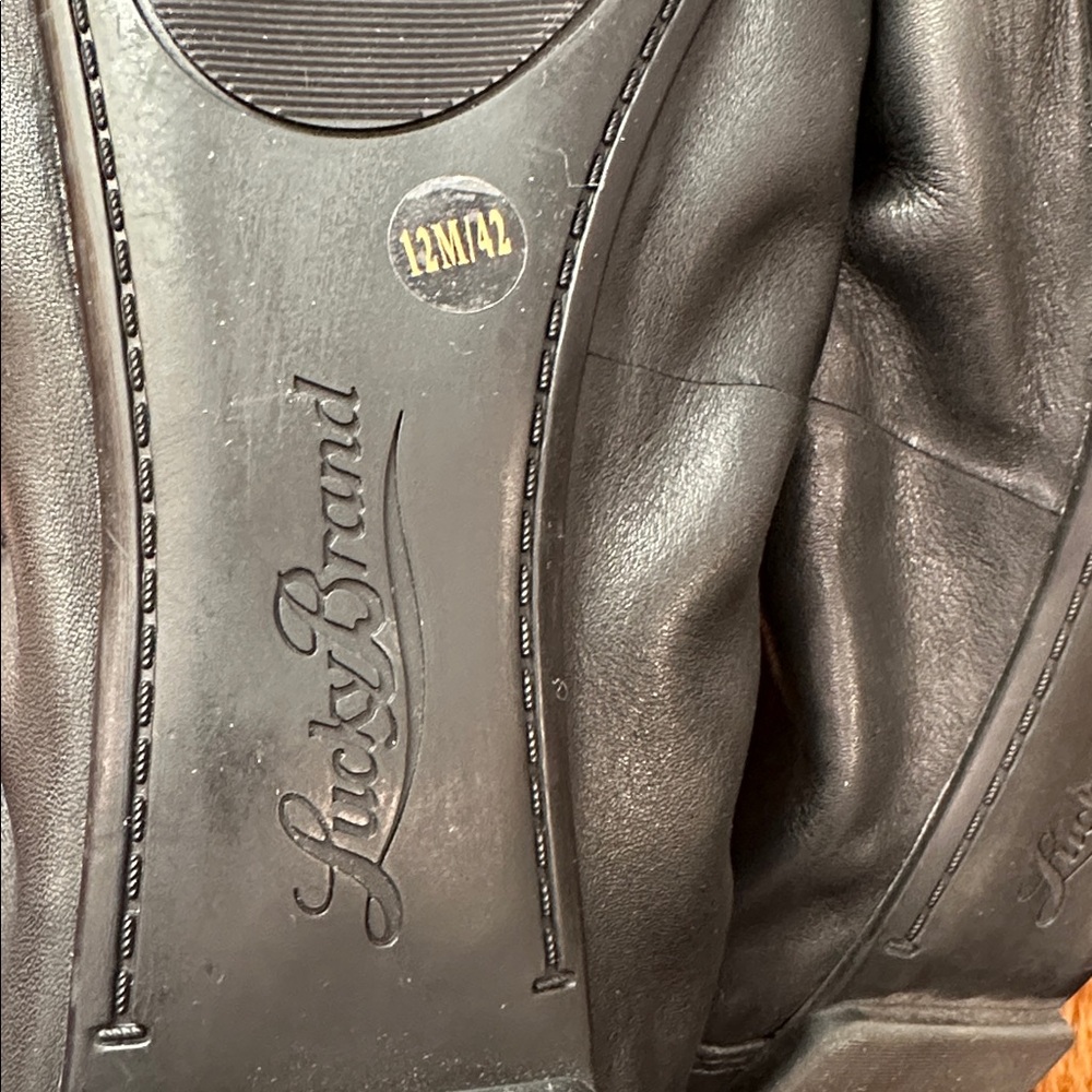 Lucky Brand Women's Black Leather Ballet Flats - Picture 4 of 12